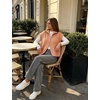 Yeokou Women Striped Knit Vest Zip Up Sleeveless Collared Sweater Vest | Stand collar full zip, ribbed stretch knit, spring autumn essential, vintage french casual trend, wash resistant stripe print(Orange)