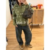 Yeokou Women Bandana Paisley Knit Hooded Jacket Trendy Full Zip Sweater(Armygreen)