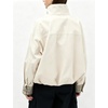 Yeokou Women’s Oversized Bomber Jacket Plaid Lined Zip Button Coat(Beige)