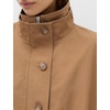 Yeokou Women’s Oversized Bomber Jacket Plaid Lined Zip Button Coat(Camel)