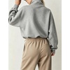 Women’s Bomber Jacket Oversized Windbreaker Funnel Neck Cropped Coat(Grey)