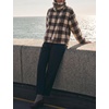 Women’s Buffalo Plaid Sherpa Fleece Jackets Funnel Neck Warm Coat(Coffee)