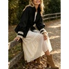Women’s Cropped Trench Coat Casual Jacket Lace Cuff Belted Waist(Black)