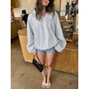 Women’s Mesh Track Jacket Oversized Zip Up Lightweight Coat(Grey)