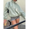 Women’s Mesh Track Jacket Oversized Zip Up Lightweight Coat(Lightgreen)